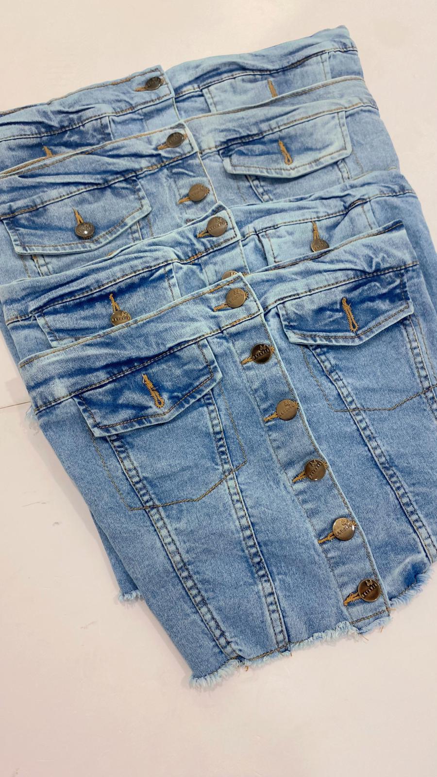 Top corset denim - Imagen 3