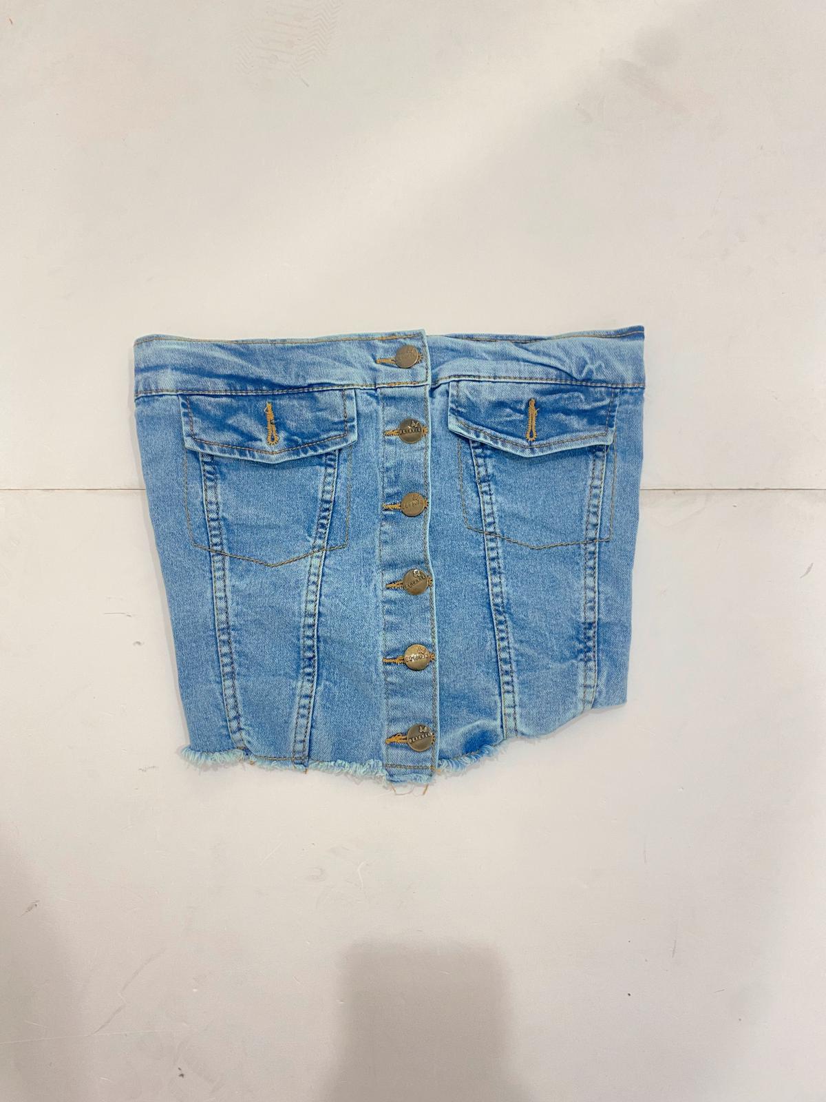 Top corset denim - Imagen 2
